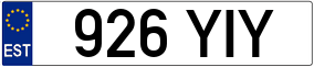 Trailer License Plate